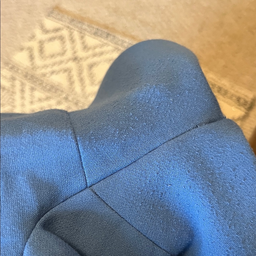 Veronica Beard Renzo Slim-Leg Crop Pants Trousers Bluebell Blue Sz 8 - Picture 9 of 10